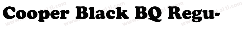 Cooper Black BQ Regu字体转换